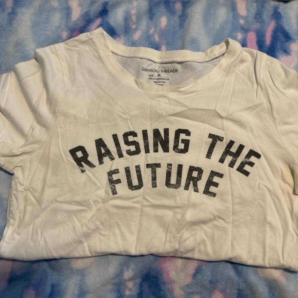 Grayson Threads White T-Shirt with Black Print